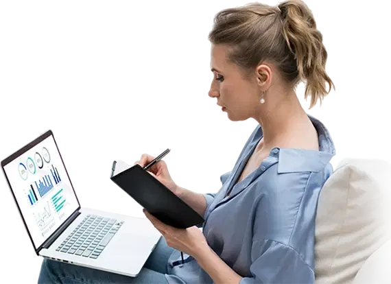 Clinical Speed client planning on a laptop