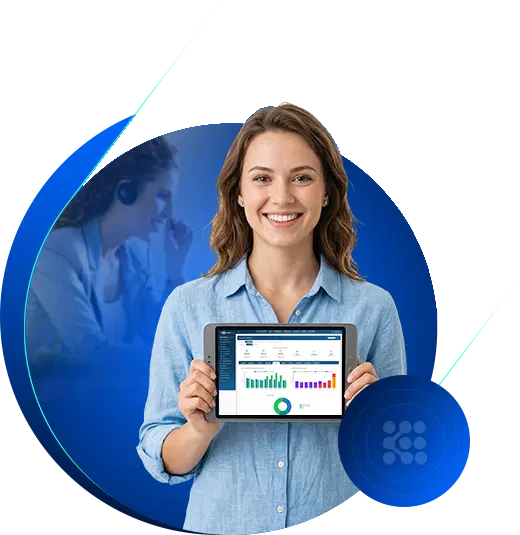 Clinical Speed dashboard on a tablet